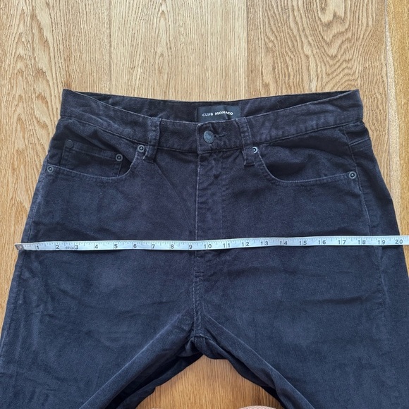 CLUB MONACO BLACK MICRO CORDUROY JEANS SIZE 31 - Picture 8 of 11